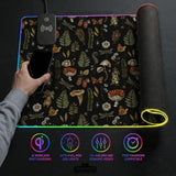 Dark Botanical Desk Mat Mousepad - Desk Mat - Deskneko - Desk Mats & Mousepads