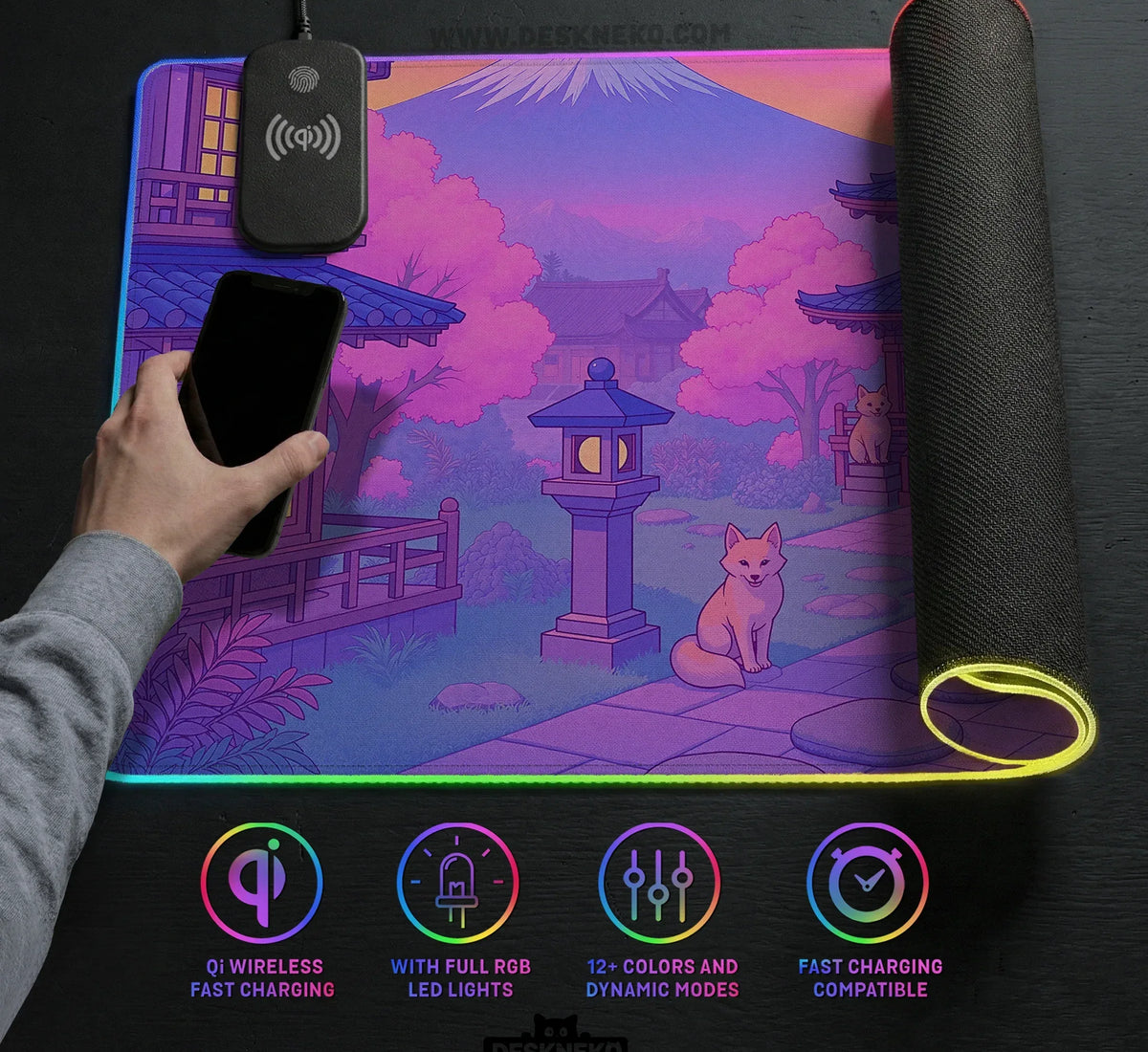 Pastel Sakura Anime Mousepad - Deskneko