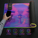 Pastel Sakura Anime Mousepad - Deskneko