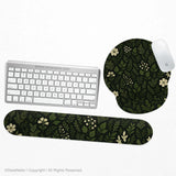 Botanical Ergonomic Mousepad with Wrist Rest for Cozy Desk Setup - Deskneko