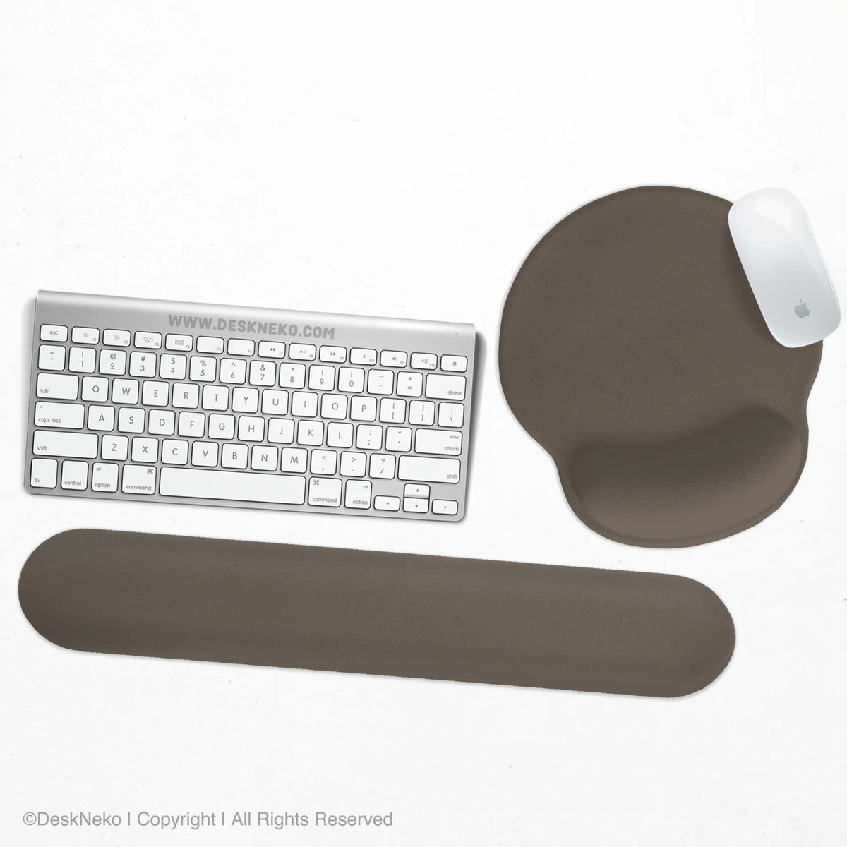 Cocoa Ergonomic Mousepad / Keyboard Wrist Rest - Deskneko
