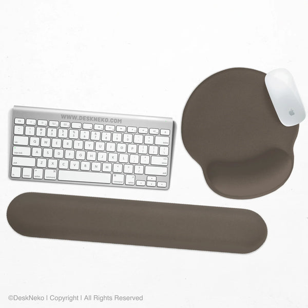 Cocoa Ergonomic Mousepad / Keyboard Wrist Rest - Deskneko