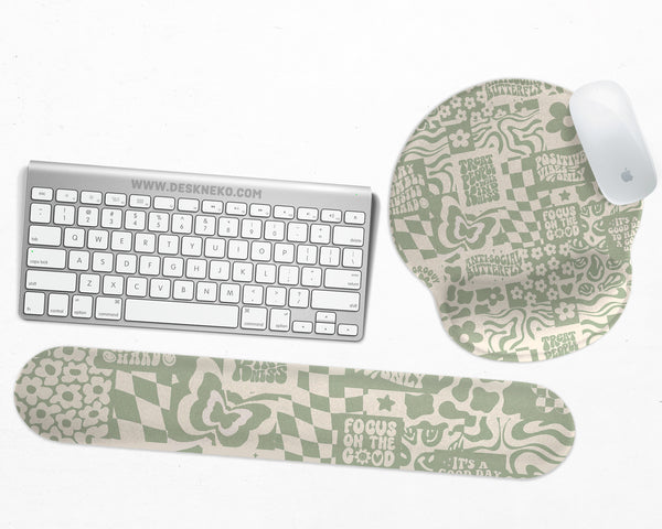 Positive Affirmations Ergonomic Mouse & Wrist Rest - Ergonomic Mousepads & Wrist Rests - Deskneko - Mousepads & Wrist Rests