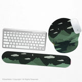 Ergonomic Mountain Mousepad and Keyboard Wrist Rest - Deskneko