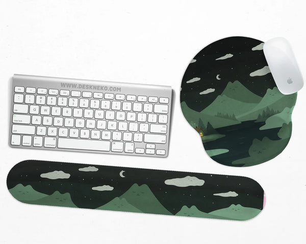 Ergonomic Mountain Mousepad and Keyboard Wrist Rest - Deskneko