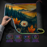 Sunset Forest Mountain Desk Mat - Deskneko