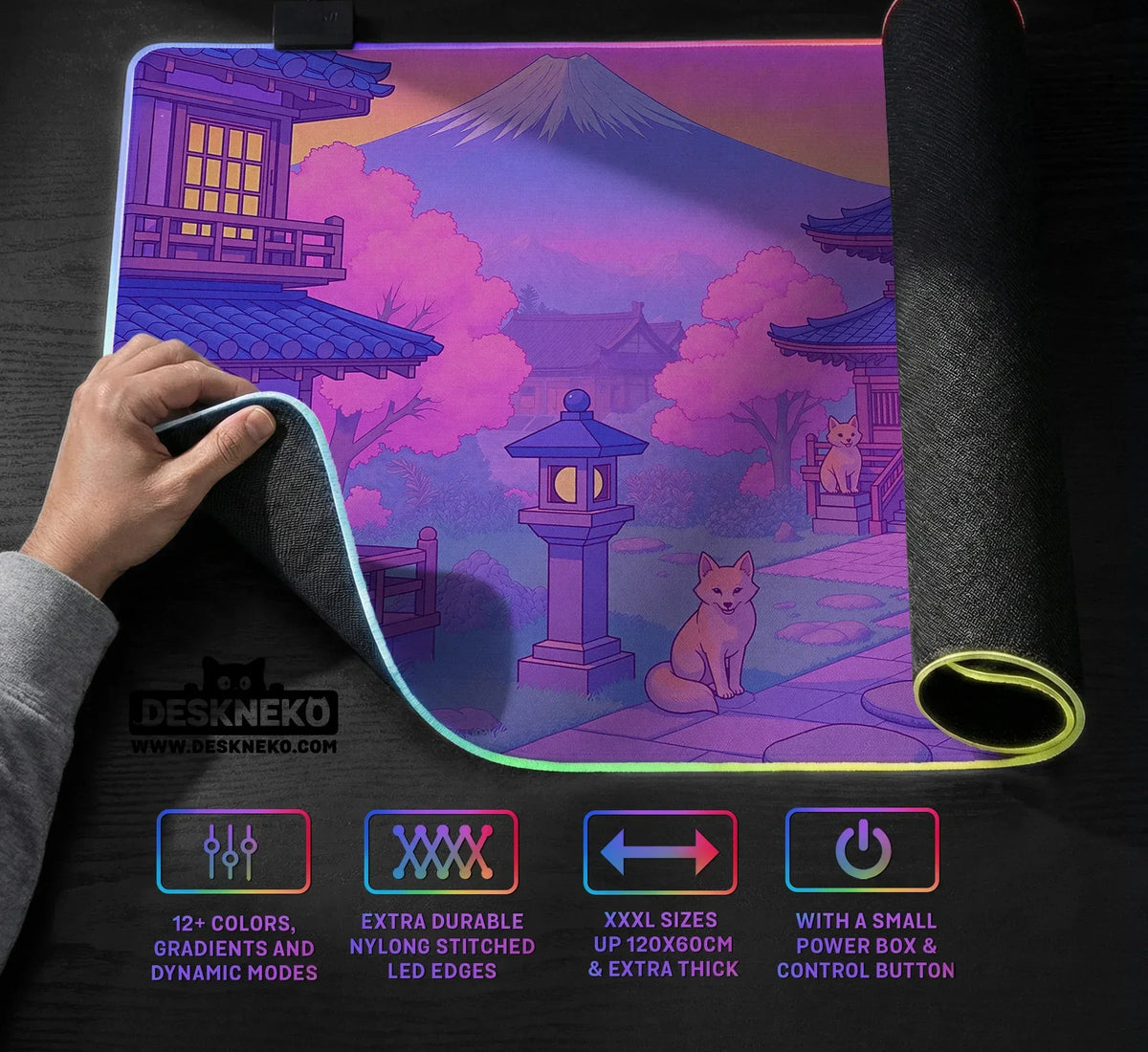 Pastel Sakura Anime Mousepad - Deskneko