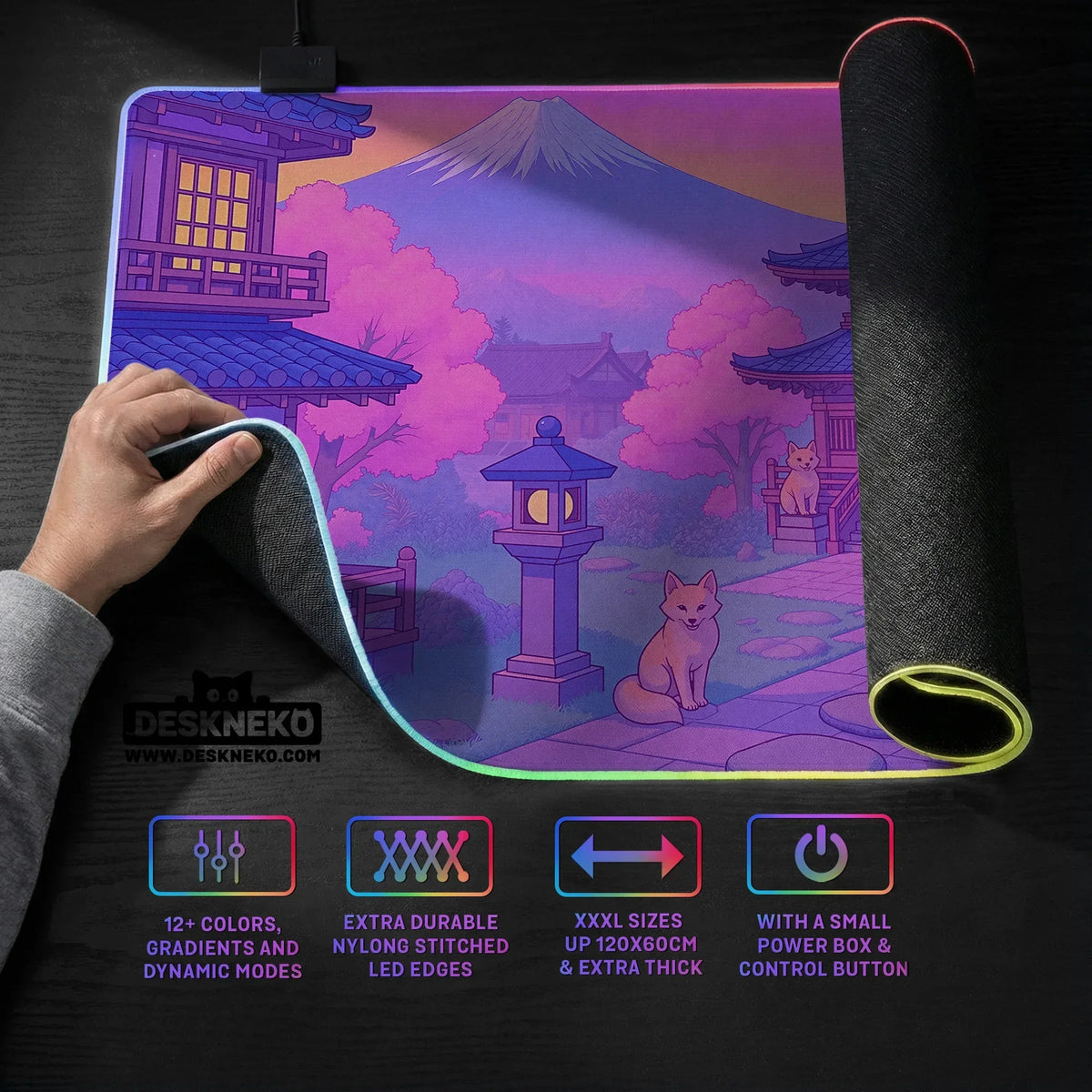 Pastel Sakura Anime Mousepad - Deskneko