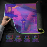 Pastel Sakura Anime Mousepad - Deskneko