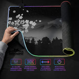 Black Mount Fuji Desk Mat - Deskneko