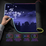 Blue Mount Fuji Desk Mat Mousepad - Desk Mat - Deskneko - Desk Mats & Mousepads