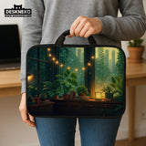 Cozy Green Window Laptop Sleeve & Bag - Deskneko