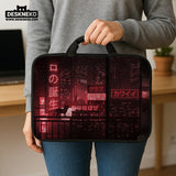 Red Cyberpunk Laptop Sleeve & Bag - Deskneko