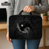 Dark Koi Yin Yang Laptop Sleeve & Bag, Japanese Ink Case - Deskneko