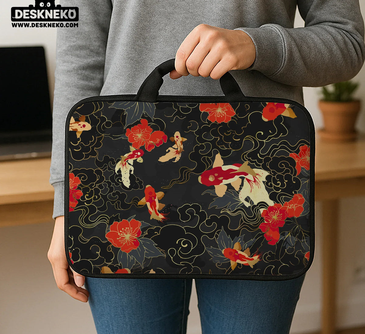 Koi Fish Laptop Sleeve & Bag - Deskneko