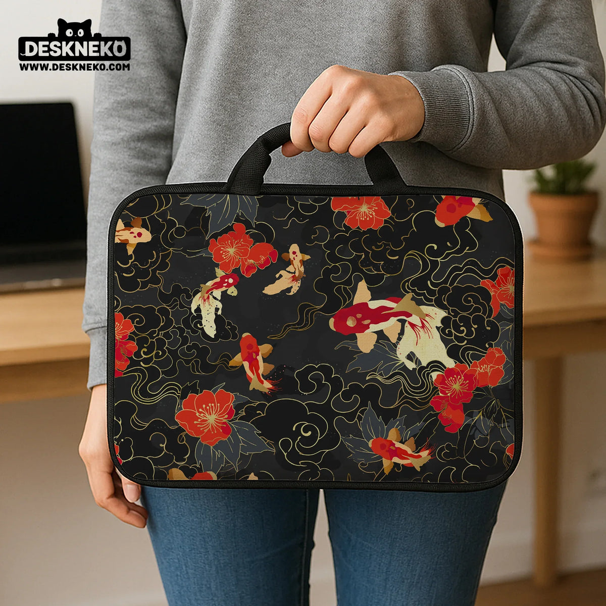 Koi Fish Laptop Sleeve & Bag - Deskneko