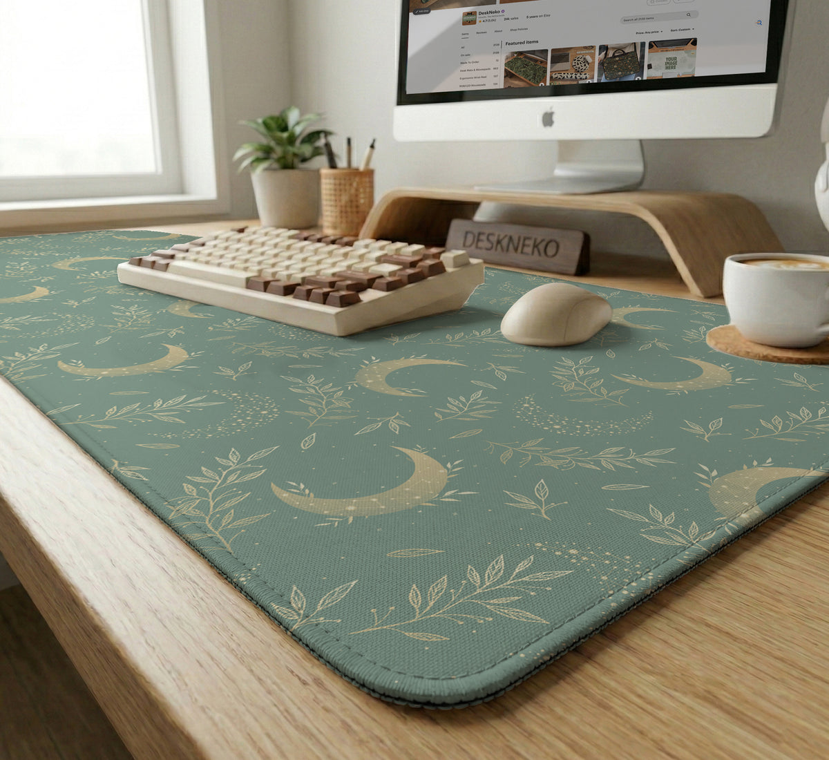 Celestial Moon Desk Mat - Desk Mat - Deskneko - Desk Mats & Mousepads