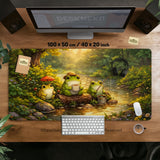 Forest Frogs Desk Mat - Deskneko