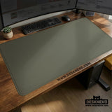 Eucalyptus Sage Desk Mat, Minimalist Extended Mousepad, Waterproof - Deskneko
