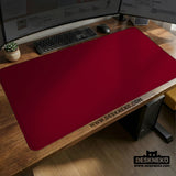 Burgundy Desk Mat for Gaming and Office Desks | Premium Mousepad - Deskneko