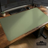 Sage Green Desk Mat XXL Extended Mousepad for Office and Gaming - Deskneko