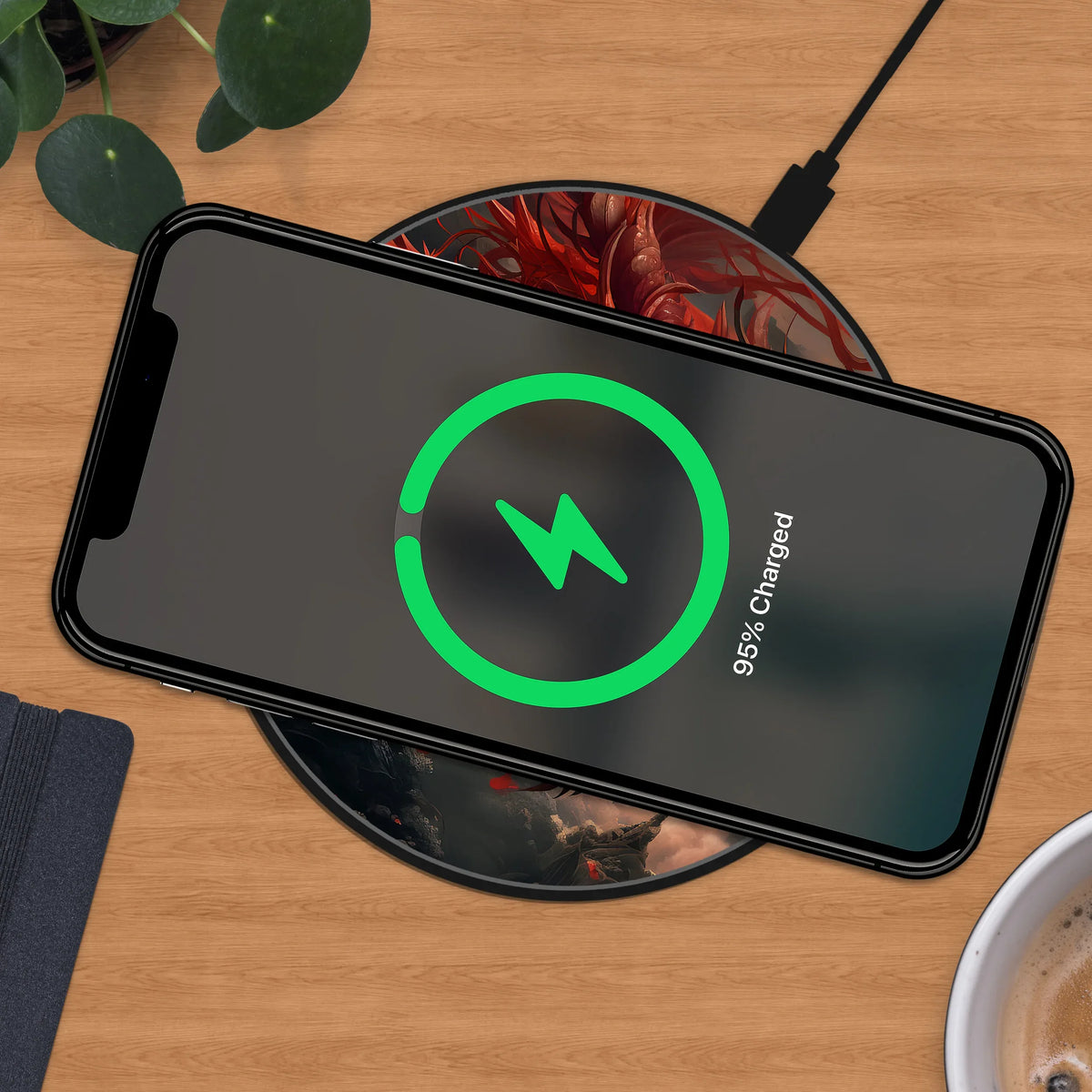 Red Dragon Wireless Charger - Deskneko