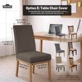 Cocoa Brown Desk Chair Cover - Deskneko
