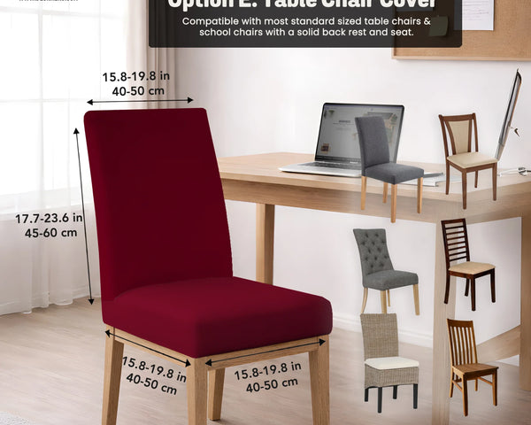 Burgundy Office Chair Cover for Desk Chairs and Home Offices - Deskneko