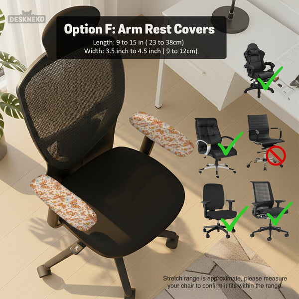 Retro Butterfly Desk Chair Cover - Chair Covers - Deskneko - Desk Chair Covers