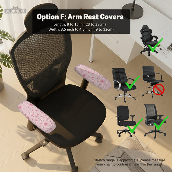 Sakura Blossom Desk Chair Cover - Chair Covers - Deskneko - Desk Chair Covers