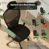Soft Sage Green Office Chair Cover - Deskneko