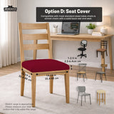 Burgundy Office Chair Cover for Desk Chairs and Home Offices - Deskneko