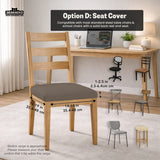 Cocoa Brown Desk Chair Cover - Deskneko