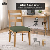 Warm Forest Green Office Chair Cover - Deskneko
