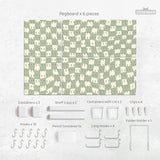 Green Checker Pegboard - Pegboard - Deskneko - Pegboards