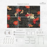 Koi Fish Pegboard Set - Deskneko