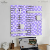 Cute Purple Pegboard - Deskneko