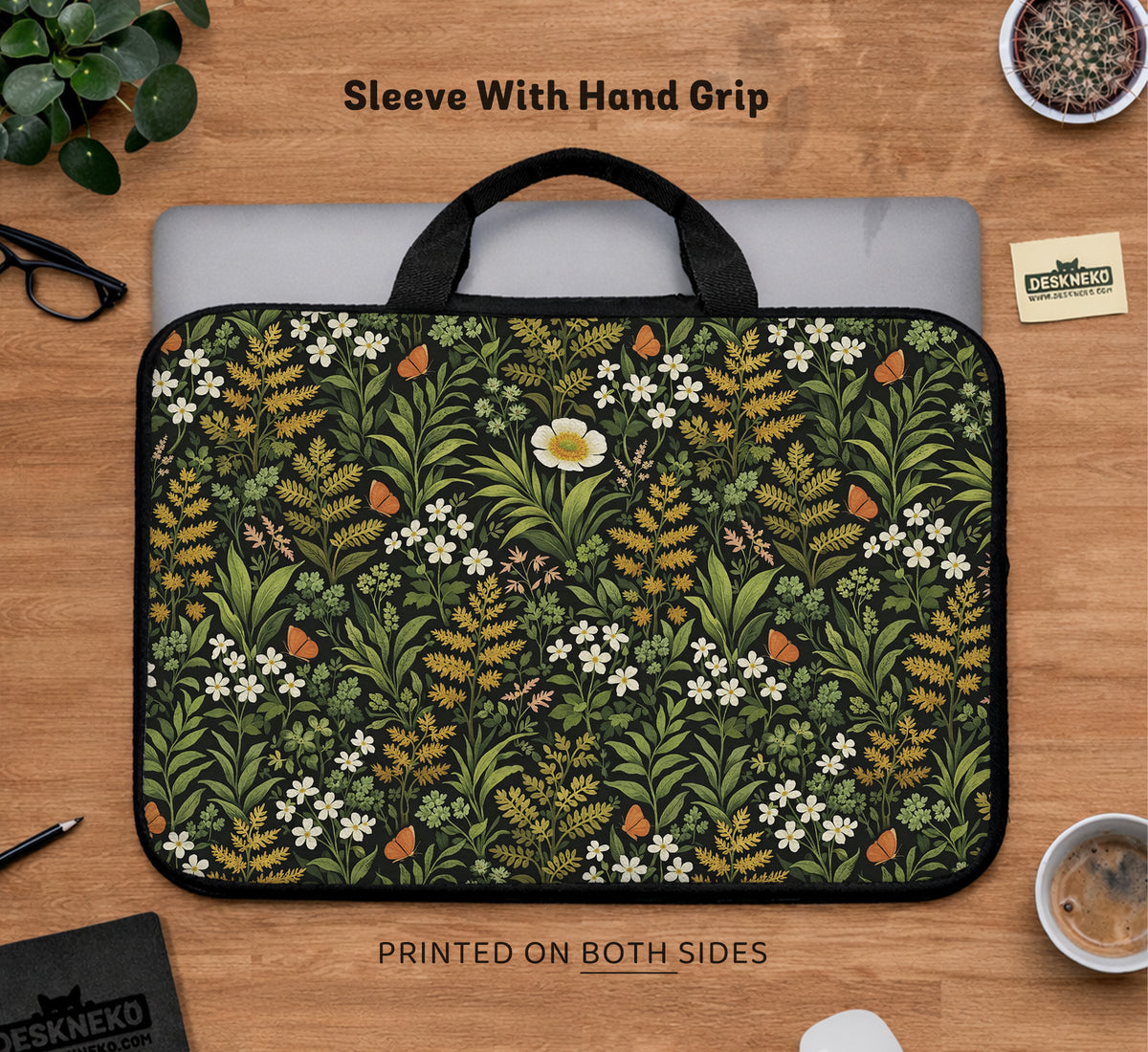 Wildflower Laptop Sleeve & Bag - Laptop Sleeve - Deskneko - Laptop Sleeves & Bags
