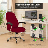 Burgundy Office Chair Cover for Desk Chairs and Home Offices - Deskneko