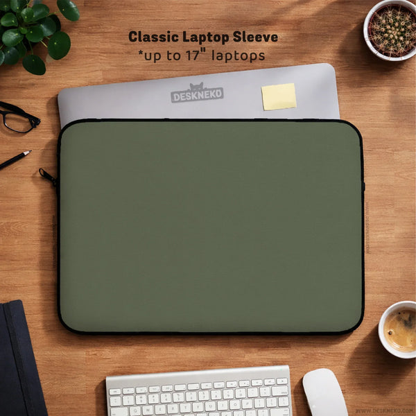 Midnight Olive Laptop Sleeve - Deskneko