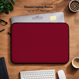 Burgundy Laptop Sleeve & Bag for MacBook and Notebooks - Deskneko
