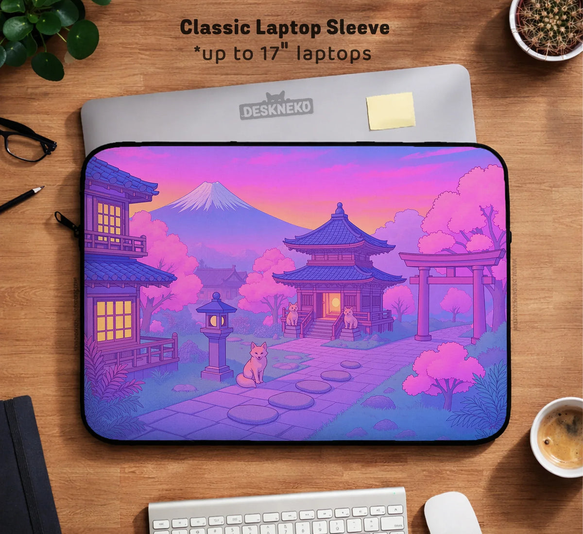 Kawaii Anime Laptop Sleeve & Bag - Deskneko
