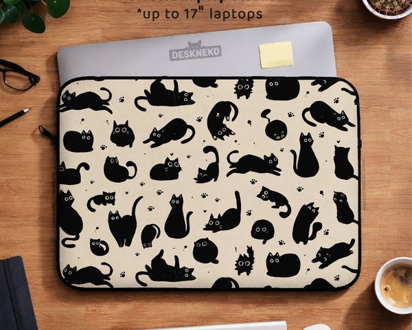 Cat Pattern Laptop Sleeve - Laptop Sleeve - Deskneko - Laptop Sleeves & Bags
