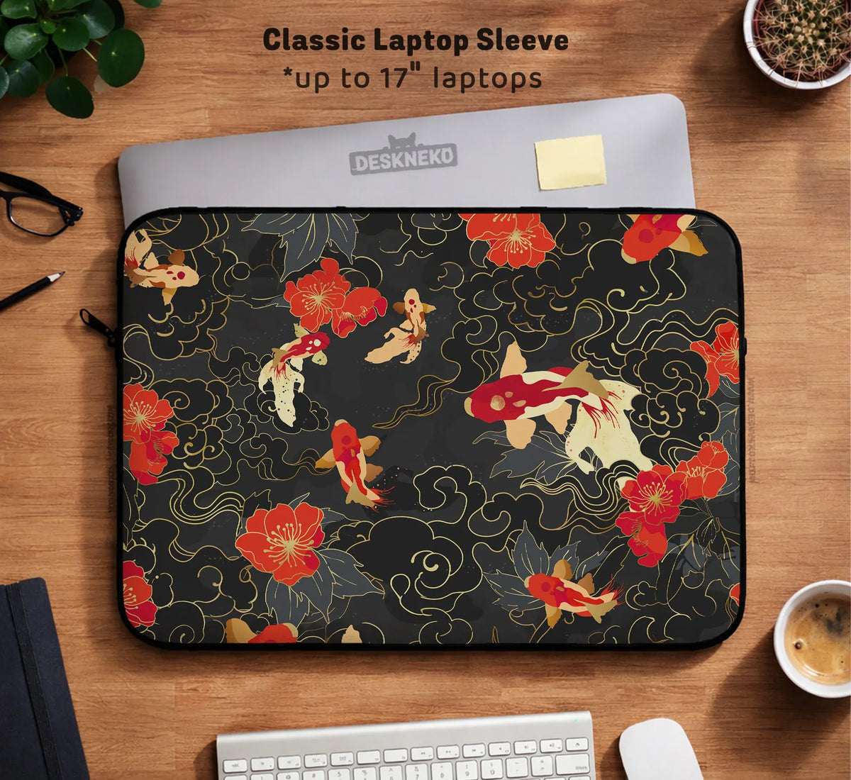 Koi Fish Laptop Sleeve & Bag - Deskneko