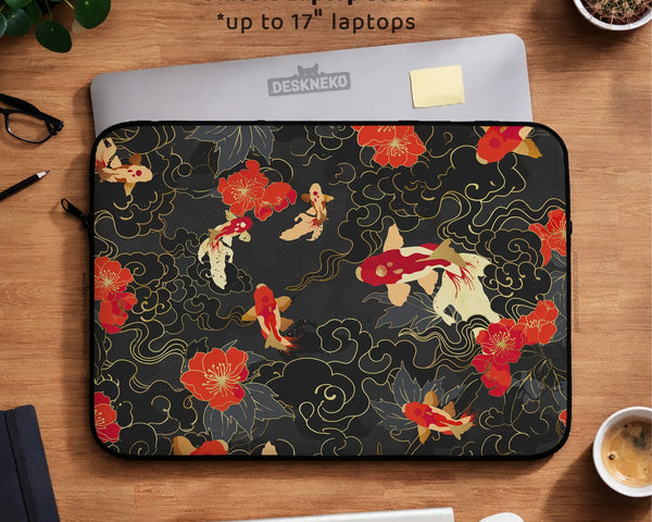 Koi Fish Laptop Sleeve & Bag - Deskneko