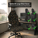 Woodland Pattern Desk Chair Cover - Chair Covers - Deskneko - Desk Chair Covers