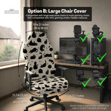 Black Cat Desk Chair Cover - Chair Covers - Deskneko - Desk Chair Covers