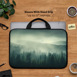 Misty Forest Nordic Laptop Sleeve - Deskneko