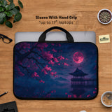 Dark Sakura Night Laptop Sleeves & Bags - Laptop Sleeve - Deskneko - Laptop Sleeves & Bags