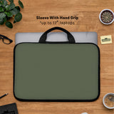 Midnight Olive Laptop Sleeve - Deskneko